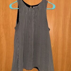 Vince Camuto Black and Gray Sleeveless Tank Top